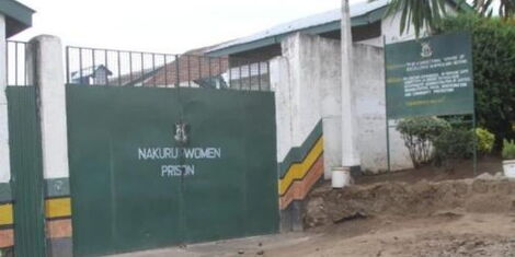 The gates of the Nakuru Women's Prison
