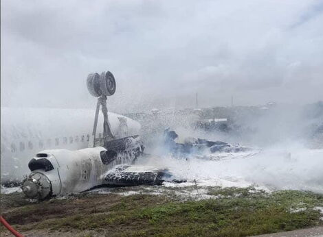 The wreckage of a plane crash landed in Mogadishu on Monday, July 18, 2022.JPG