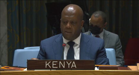 The Permanent Representative of Kenya to the United Nations, Martin Kimani during a past event