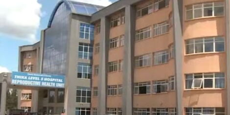 A screengrab photo of Thika Level 5 Hospital