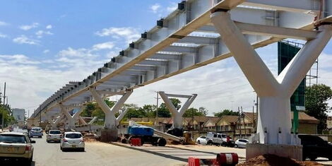 A section of the T-Mall Flyover in Langata Road