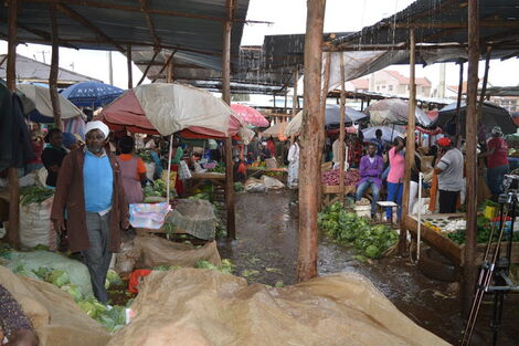 Traders at Kiambu Market