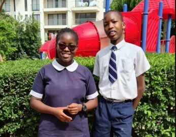 Bett Lindsey Kiprotich and her fraternal twin Bett Lee Kiprotich