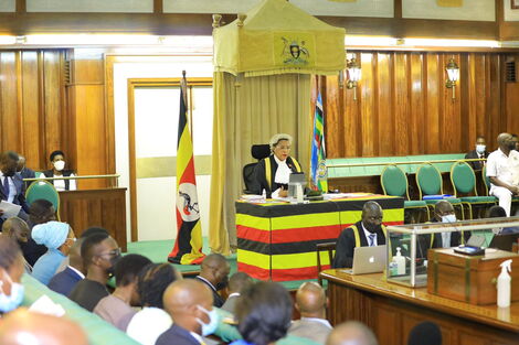 Ugandan MPs during a parliamentary session on Thursday July 7, 2022