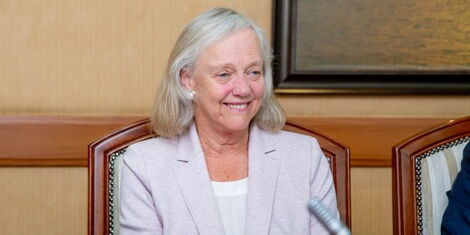 US ambassador to Kenya Meg Whitman in a meeting on Thursday, October 27, 2022