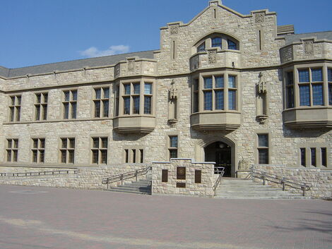 Front view of the University of Saskatchewan (USask) in Canada