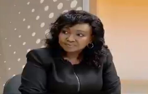 Uasin Gishu Woman Rep Gladys Boss Shollei During an Interview Wth Citizen TV on Tuesday, October 5.