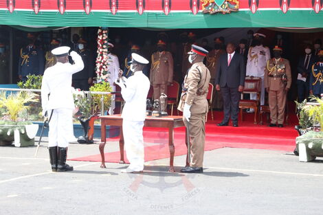 President Uhuru Kenyatta, on Friday, 26 November 2021 commissioned Officer Cadets’, Specialists and Special Duty Officer Cadets at Kenya Military Academy in Nakuru County.