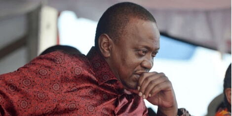 President Uhuru Kenyatta captured deep in thought