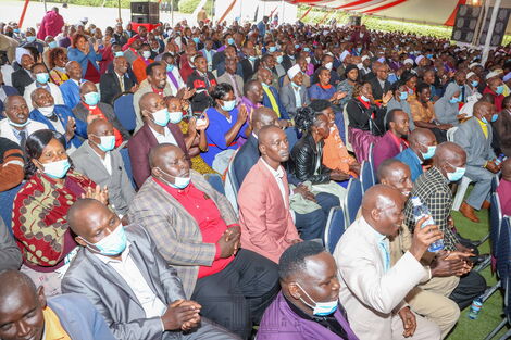 Religious leaders hosted by President Uhuru Kenyatta at State House during a prayer meeting on Friday, July 8, 2022.