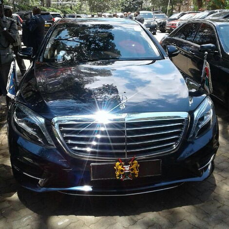 President Uhuru Kenyatta's Mercedes-Maybach S600 Pullman Guard.