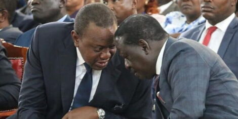 President Uhuru and ODM leader Raila. 