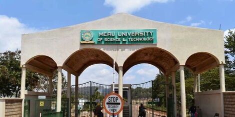 Undated photo of the entrance at the Meru University of Science and Technology
