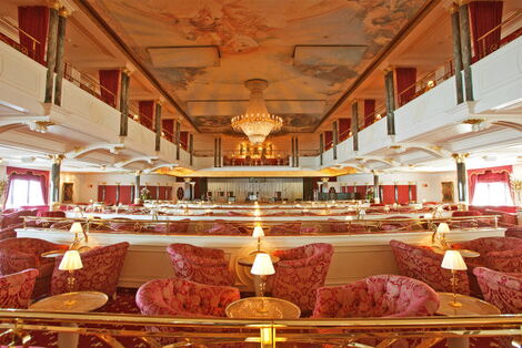 An image of the Anderson Student Union inside the Cruise Liner World Odyssey. 