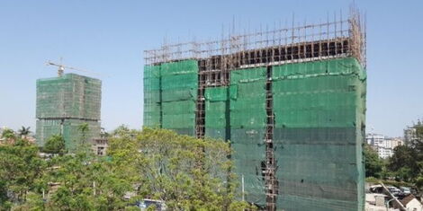 A building in Kilimani area in Nairobi
