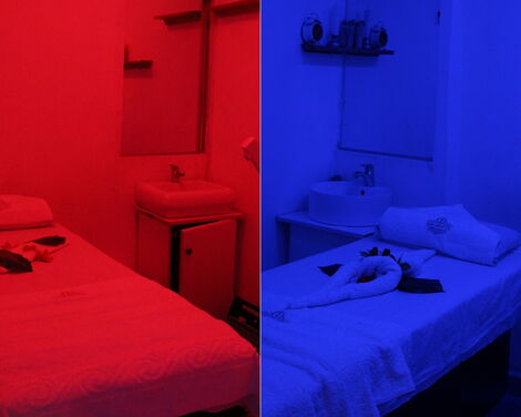 The massage rooms at Miss White Spa located at Kilimani