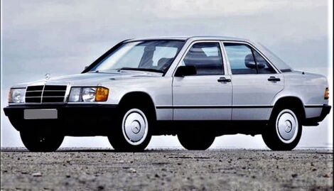 Mercedes Benz E Class similar to the car President Uhuru Kenyatta drove in high school.