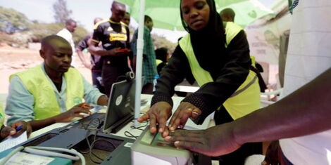 A file image of a past voter registration exercise.