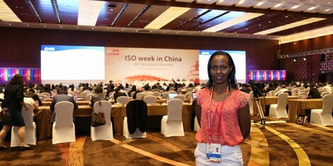 Former Standard Journalist Evelyne Ogutu in past assignment.