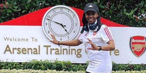 Chef Bernice Kariuki at the London Training Centre on July 10, 2021.