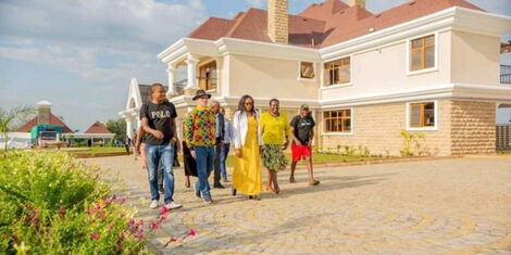An image of Molo MP Francis Kuria (left), former Senator nominee Isaac Mwaura (center left), Nakuru Governor Susan Kihika (center), and Senator nominee Peris Tobiko (right)