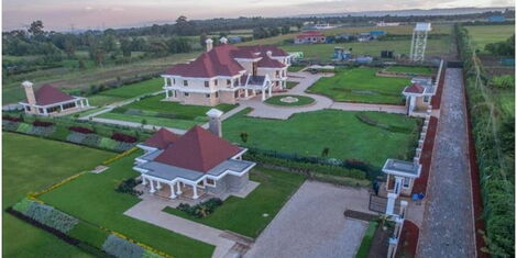 An aerial view of Governor Susan Kihika's residence.