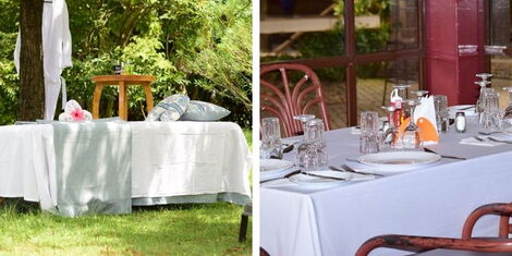 A collage of well arranged décor at the Cherrynam Resort