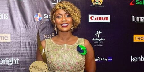 Sanaipei Tande during the 2022 Kalasha awards ceremony