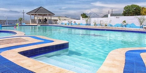 Swimming Pool at one of the Rusinga Island Hotels