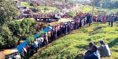 Guardian Angel Bus accident at Nyamirambe, Kisii County on November 26, 2022. 