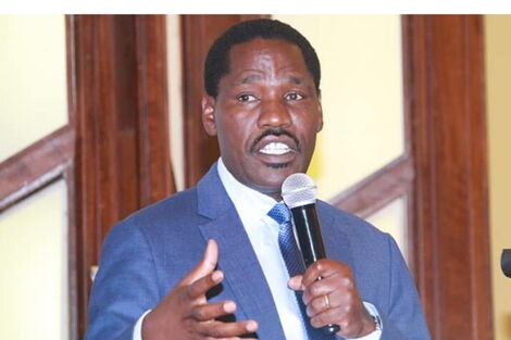 Agriculture CS Peter Munya speaks at the National Agriculture Summit at Safari Park Hotel on Wednesday, February 26, 2020