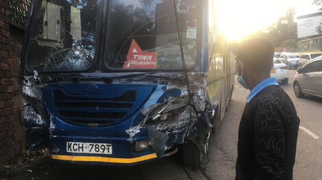 Matatu That Got Involved in an Accident on River Road on Friday December 3, 2021
