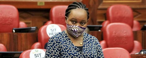 Kirinyaga Governor Anne Waiguru appears before the Senate in June 2020