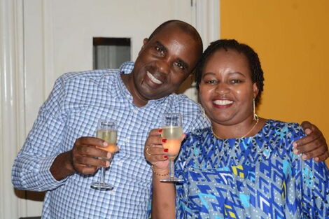 Governor Anne Waiguru and Her Husband Lawyer Kamotho Waiganjo 