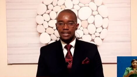 Citizen TV News anchor Waihiga Mwaura during a bulletin on Tuesday, July 28, 2020.