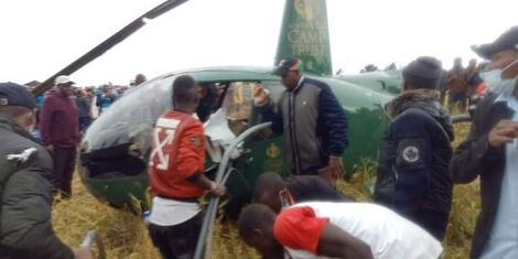 Narok Governor after the helicopter he was travelling in crashed on October 17, 2020.