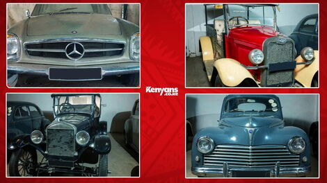 Some of the late billionaire Ramesh vintage cars under auction.