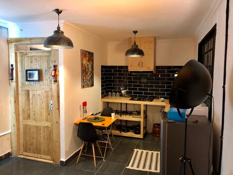 Inside the Truck House in Machakos County.