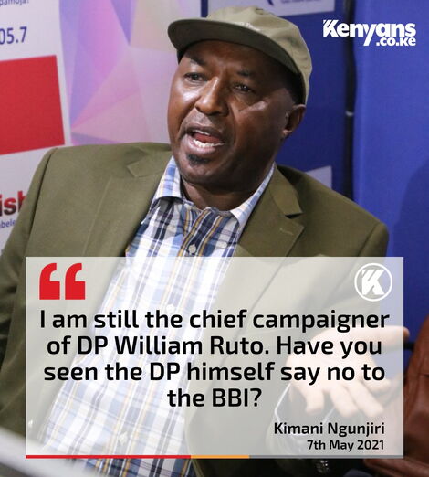 Kimani Ngunjiri Speaks After BBI U-turn - Kenyans.co.ke