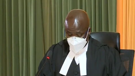 Court of Appeal Judge Justice Patrick Kiage at the Milimani Law Courts on August 20, 2021
