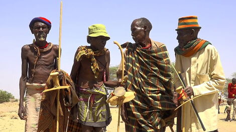A file image of pastoralists in Turkana County.
