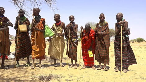 A section of residents living in Turkana County.