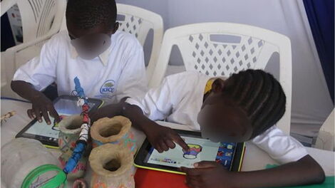 Pupils undertaking the assignments under the CBC education system