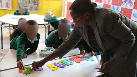 Pupils learning under the Competency Based Curriculum (CBC) education system