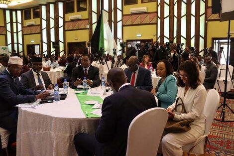 At Safari Park Hotel, Nairobi, during the launch of the IEBC post-election evaluation report for the August 9, 2022 poll, on January 16, 2023