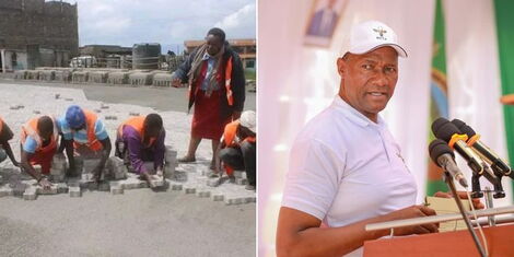 A collage photo of the late Hannah Nyambura Ndugire(left) and Nyandarua Governor Moses Kiarie Badilisha(right)