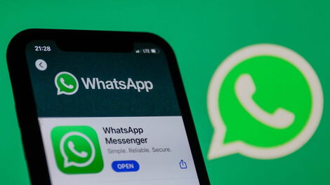 WhatsApp Messenger Mobile Application downloaded on phone