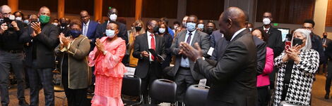 Deputy President William Ruto meeting bishops at Loyola University in Maryland on Wednesday March 2, 2022