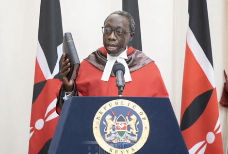 William Ouko sworn in as a Supreme Court judge on Friday, May 21, at State House