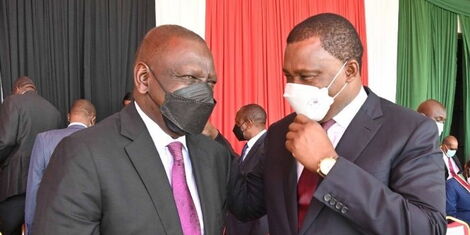 Deputy President Willaim Ruto and Speaker Justin Muturi